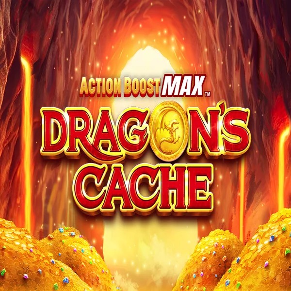 Action Boost Max Dragon's Cache by SpinPlay Games, showcased at ssankracasino.nl – game logo